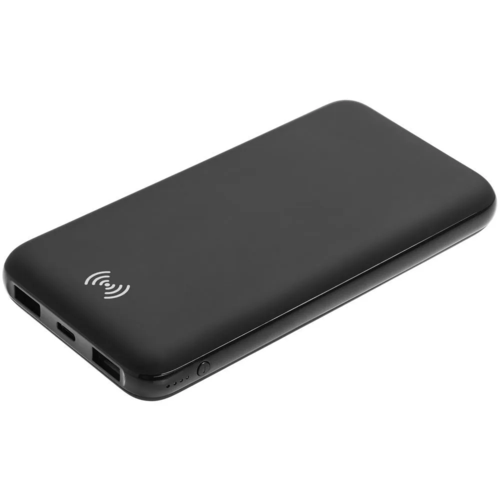 Power bank Uniscend All Day 10000 мАч с беспроводной зарядкой, быстрой зарядкой, черный внешний аккумулятор luazon pb 29 li pol 10000 мач 2 usb type c microusb 2 1 a 1 a