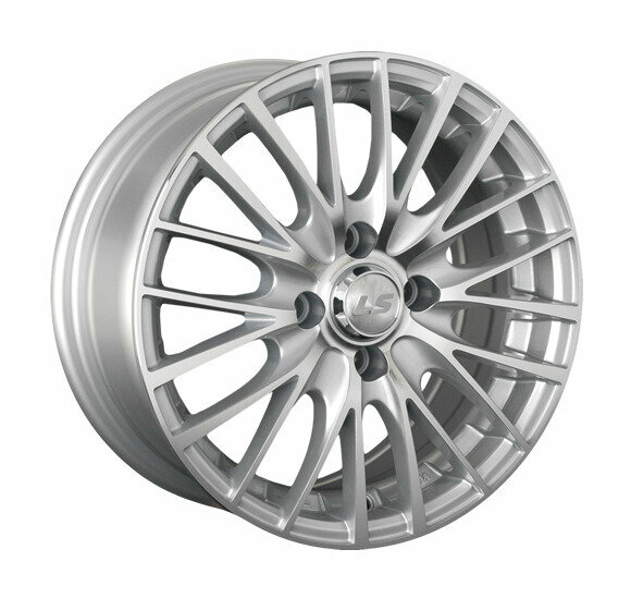 Колесный диск LS LS768 17x7.5" PCD4x100 ET38 D73,1 серебристый с полированными лучами