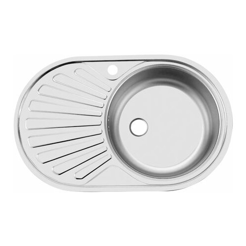 Мойка кухонная врезная 480х770х150 тол - 0,6мм чаша универсальная декор