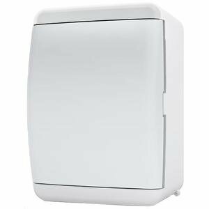 фото Щит навесной 4 модуля непрозрачная белая дверца Tekfor UNN 40-04-2