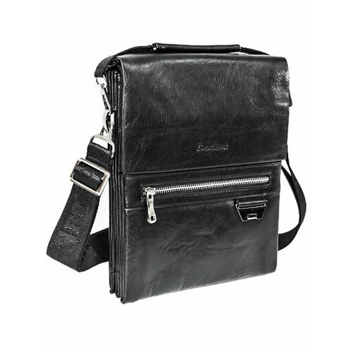Сумка мессенджер 186006-3 Black, фактура тиснение, черный сумка планшет bradford черный