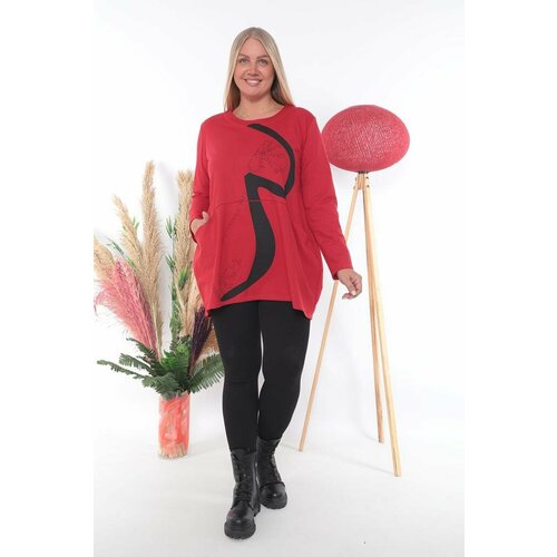 Туника Zedd Plus, размер 6XL, красный