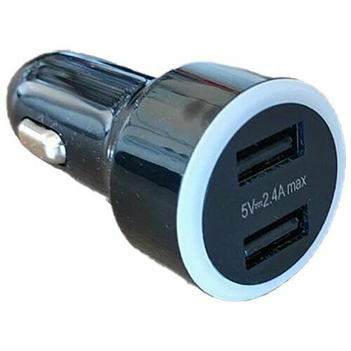 Разветвитель в прикуриватель для автомобиля, быстрая зарядка для телефона с 2 USB портами 