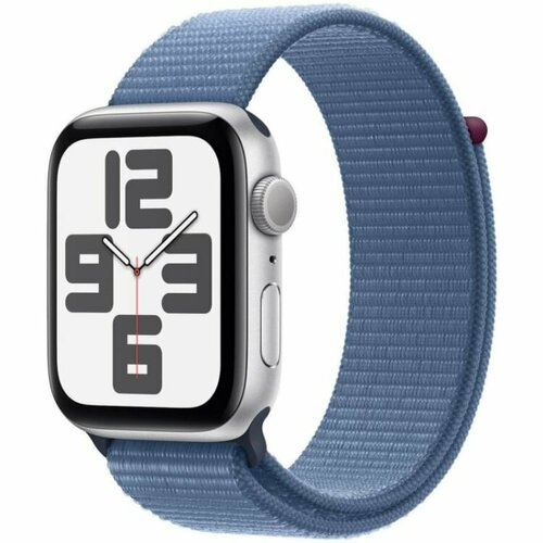 Apple Watch SE 2023 GPS 44mm Aluminum Case with Sport Loop SilverWinter Blue Серебристыйзимний синий MREF3 3199000₽