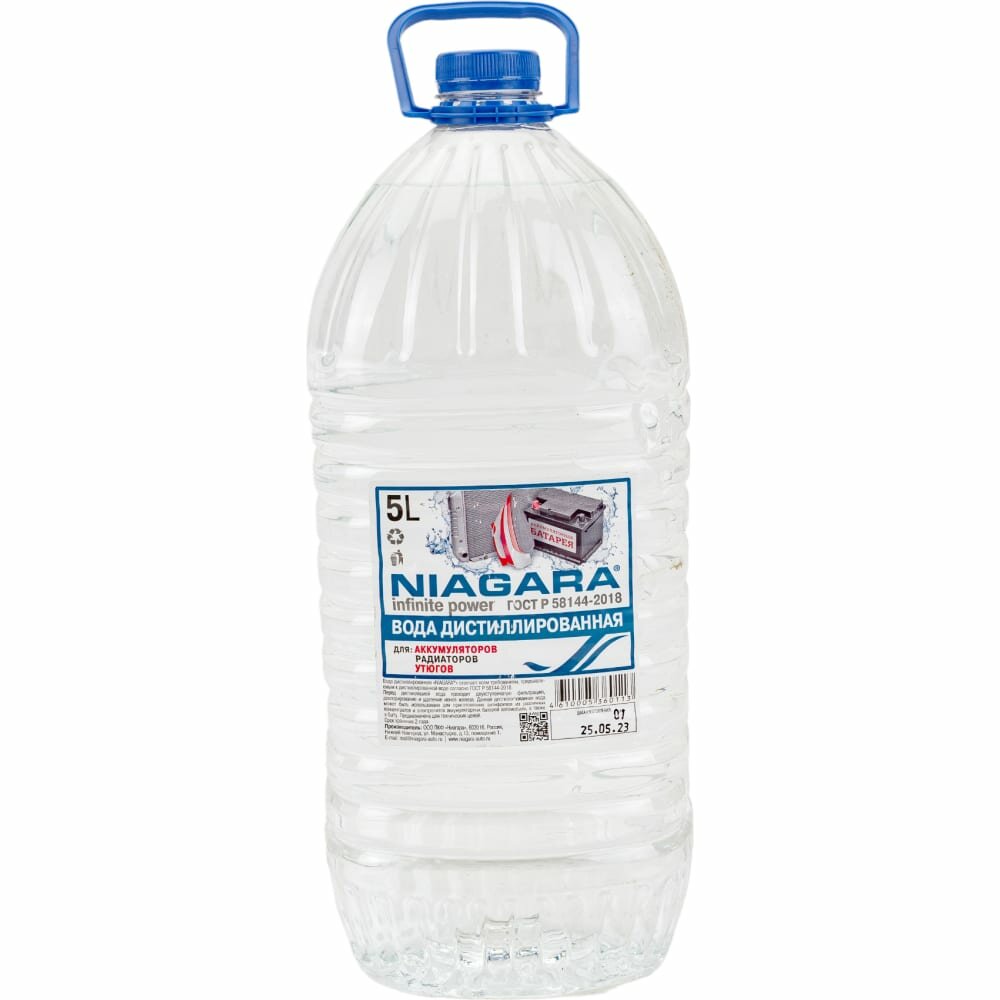 Вода Дистиллированная Ниагара 5л NIAGARA арт 001012000010