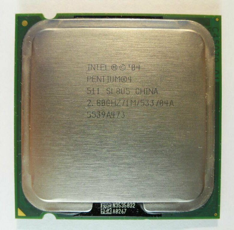 Процессор Intel Pentium 4 511 Prescott LGA775 1 x 2800 МГц