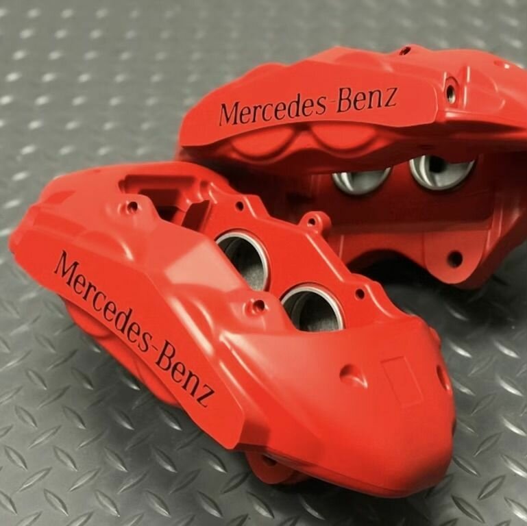 Наклейка для Mercedes-Benz на суппорта (черный) 4 шт.