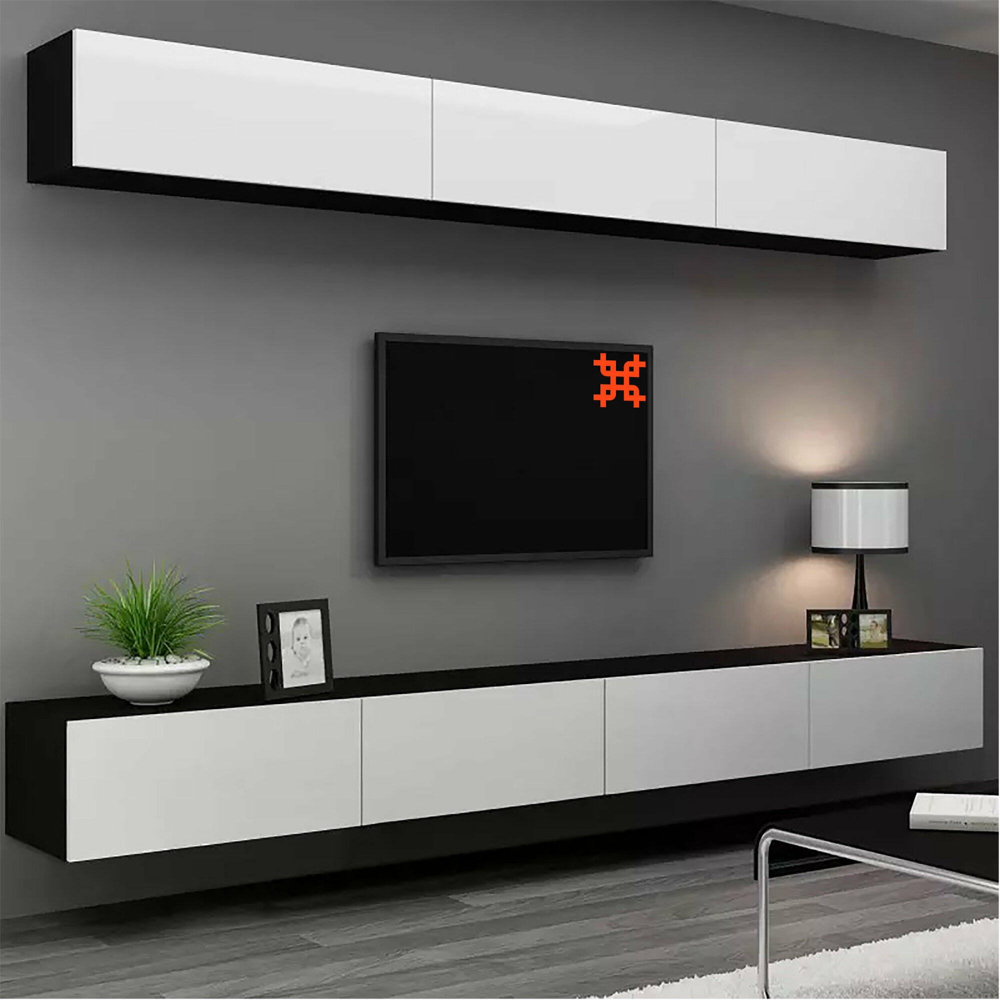 Кронштейн для телевизора на стену наклонный с диагональю 23"-42" UniTeki TMN1601N, черный — фото 11