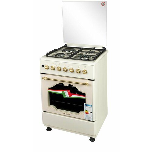 Газовая плита il Monte FO-C1E6002 ivory 60 см Элект духовка 64 л 3 Газ 1 Элект конфорка 4110900₽