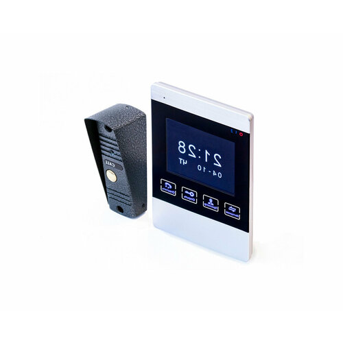 Видеодомофон с диагональю 4 - HD-com Mod:406-S(W) (Z79650844) с записью по датчику, домофон, видеодомофон для дома и для квартиры