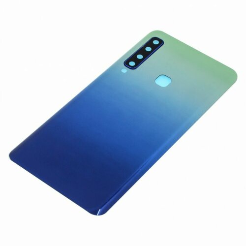 Задняя крышка для Samsung A920 Galaxy A9 (2018) синий с зеленым, AAA