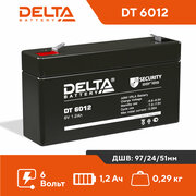 Аккумулятор Delta Battery DT 6012 для ИБП 6V 1,2Ah