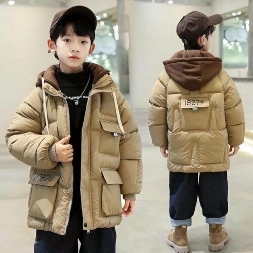 фото Куртка diffberd, размер 116, бежевый