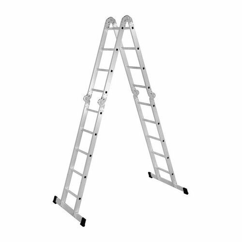 Лестница-трансформер тундра, алюминиевая, 5х4х4х5 ступени лестница трансформер тундра алюминиевая 4х5 ступени
