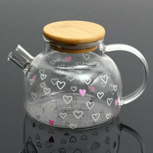 Чайник Сердечки 600 мл 1153₽