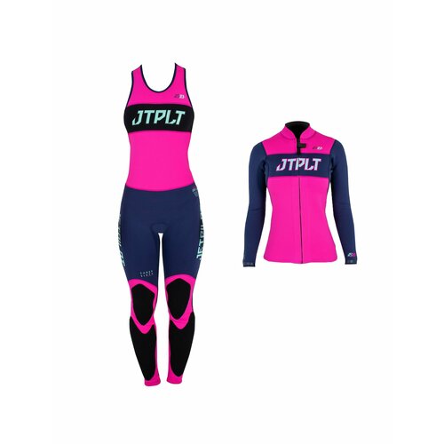 Гидрокостюм женский длинный без рукавов с курткой на молнии Jetpilot RX Jane&Jacket wms navy/pink