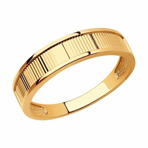 кольцо из золота 51 110 00299 1 Кольцо Diamant, красное золото, 585 проба, размер 19, красный