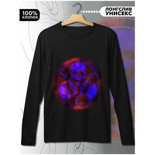 фото Лонгслив hypnotica, размер l, черный