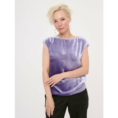 фото Топ tatiana larina, размер 50, лиловый, фиолетовый