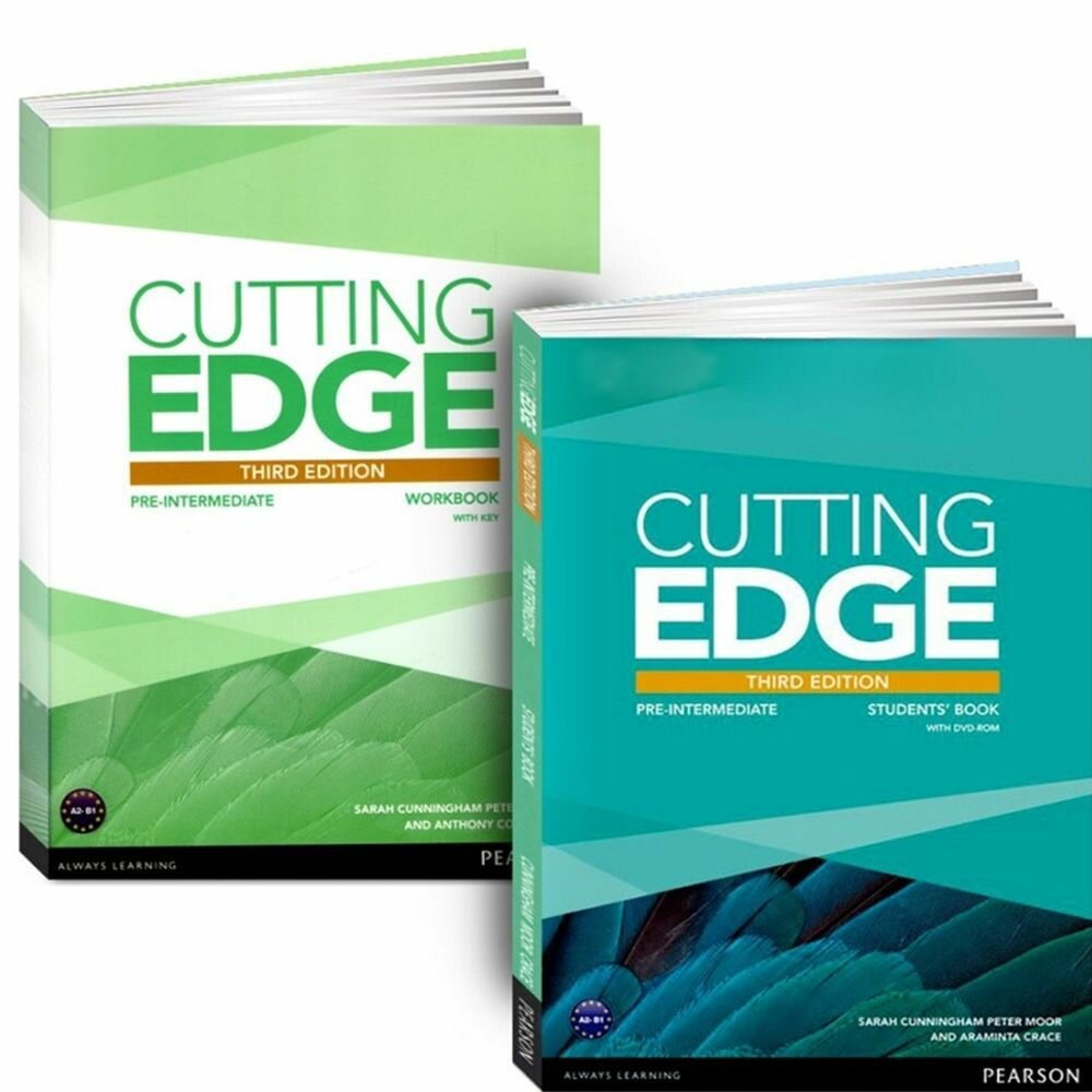 Cutting Edge pre-intermediate. Полный комплект: Учебник + Рабочая Тетрадь + CD/DVD (3rd edition)