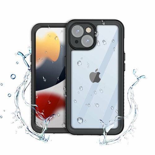 Чехол для iPhone 15 Shellbox Fusion Series черный, водонепроницаемый, ударопрочный водонепроницаемый и противоударный чехол shellbox neo для iphone 13 черный