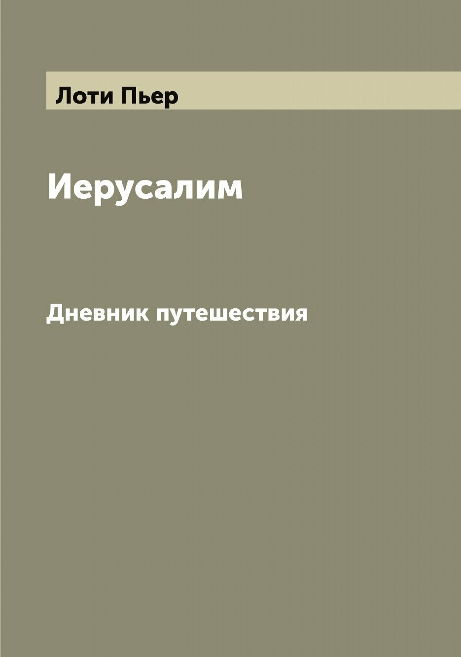 Книга Иерусалим. Дневник путешествия - фото №1