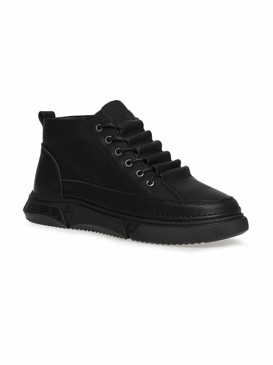 фото Ботинки теплые кожаные мужские El Tempo FL137_2286-1-W_BLACK P черный 41