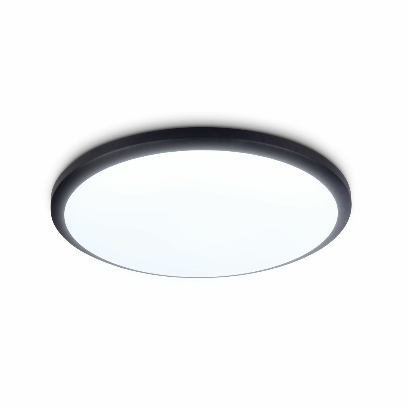 Светодиодный потолочный накладной светильник круглый Ambrella Light Orbital FZ1233, LED, 22 Вт, 6400 К, черный