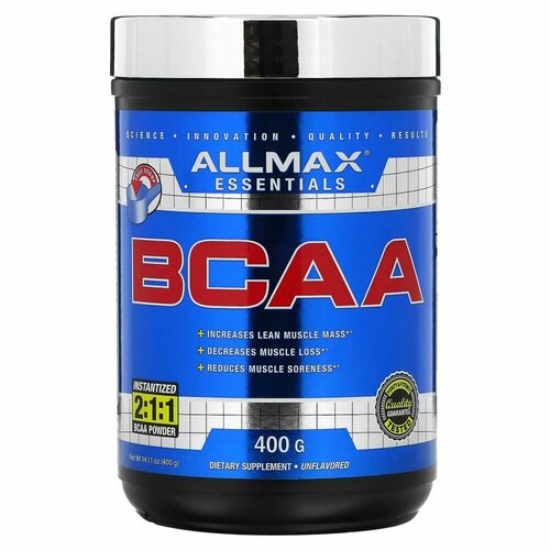 ALLMAX, BCAA, Instantized 2:1:1 Powder, Unflavored, 14.11 oz (400 g)