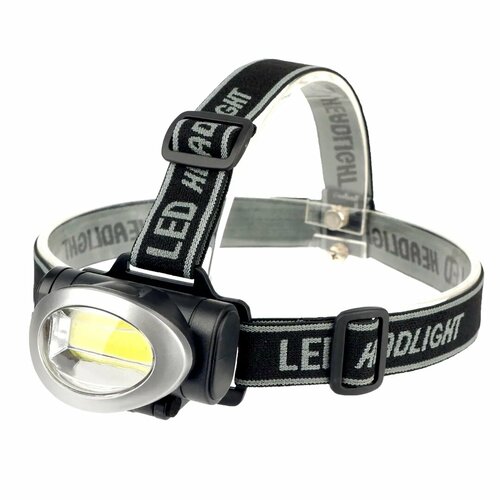 фото Фонарь led налобный, элементы питания 3xaaa no name