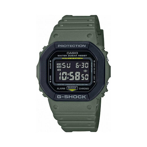 фото Наручные часы casio g-shock, черный/хаки