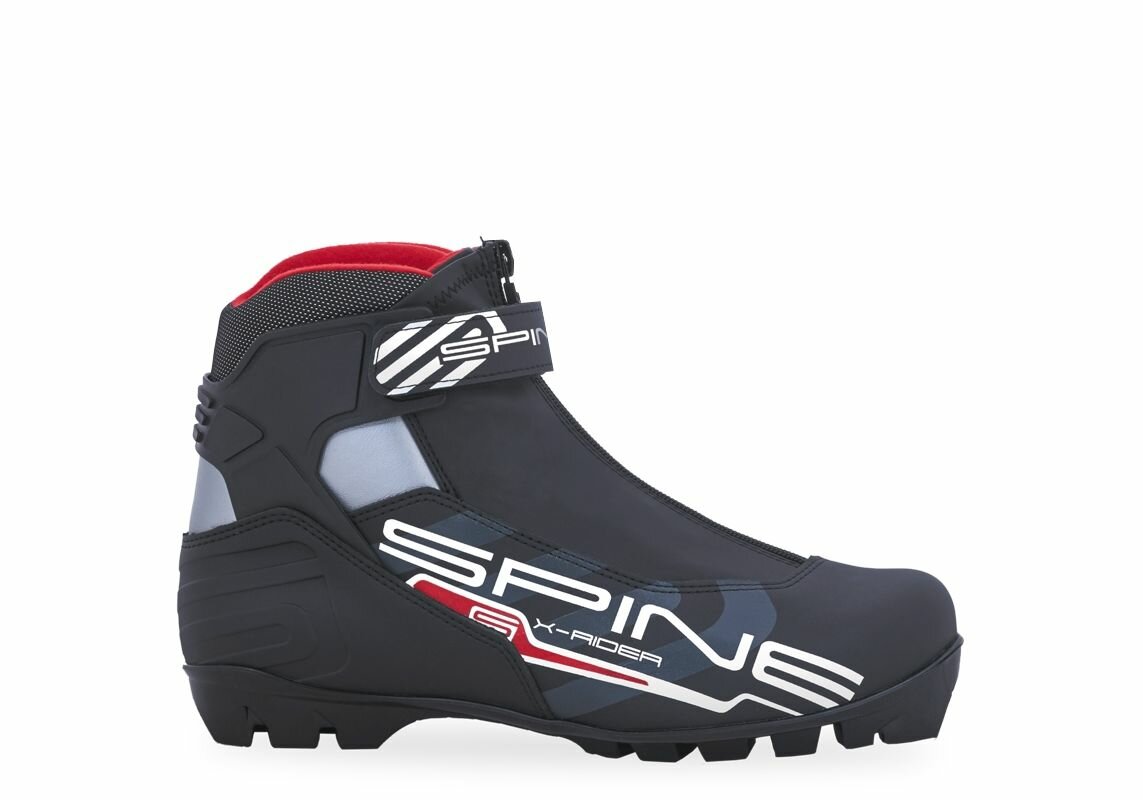 Лыжные ботинки Spine X-Rider 254 р.45, черный/красный
