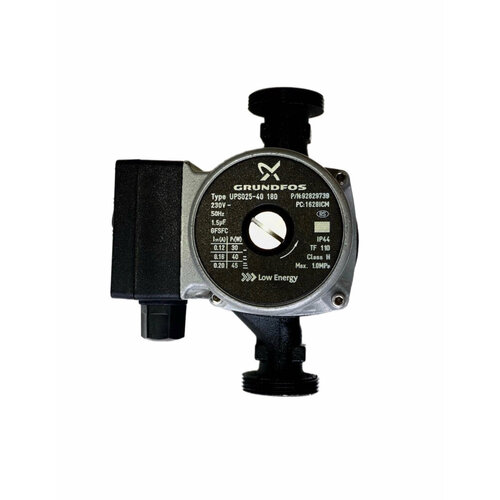 Циркуляционный насос Grundfos UPS 25-40180мм без гаек серый для отопления 3290₽