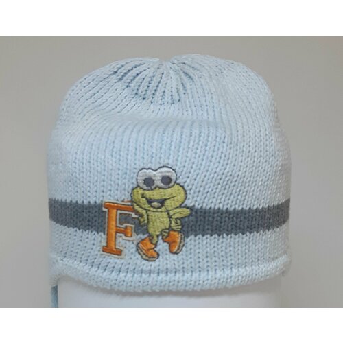 фото Шапка aliap, размер 46-48, оранжевый, голубой