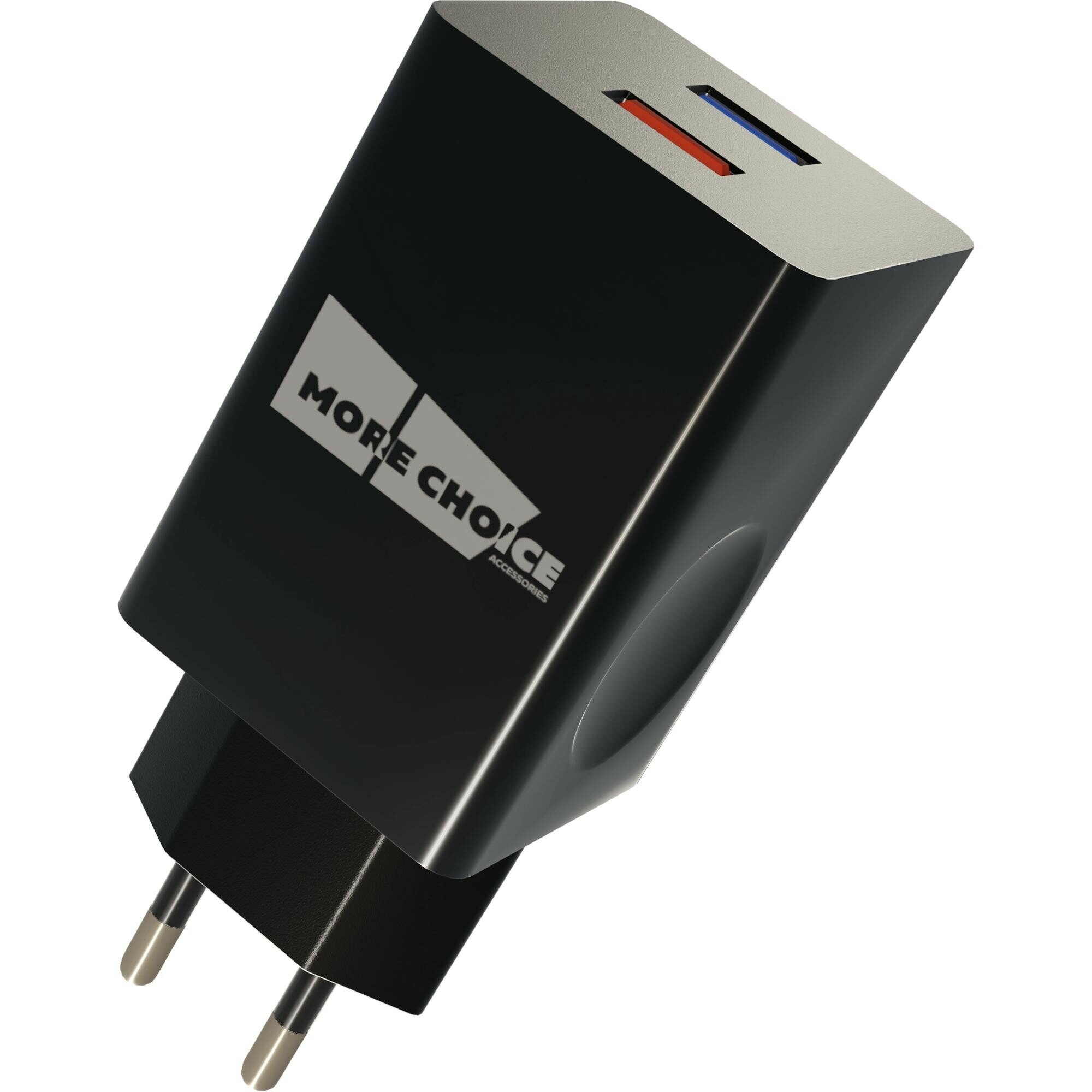 Зарядное устройство сетевое More Choice Smart 2*USB 3.0A QC3.0 быстрая зарядка для micro USB Black - фото №3
