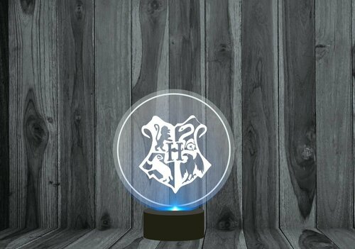 Светильник, ночник 3D Гарри Поттер, Harry Potter №3