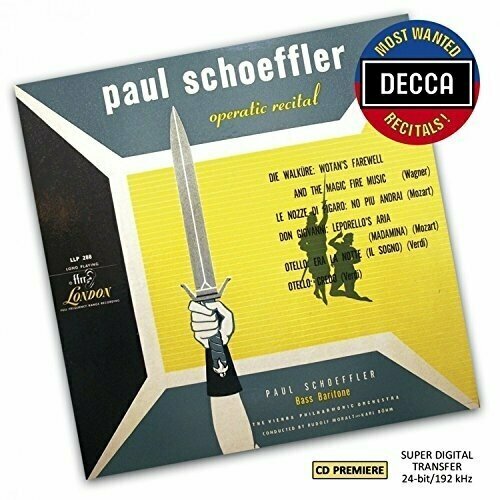 AUDIO CD Paul Schoeffler - Operatic Recital - Decca Most Wanted Recitals Vol. 39. 1 CD hindemith paul das klavierwerk vol iii mauser siegfried