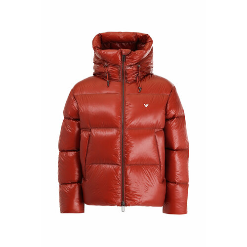 фото Пуховик emporio armani, размер 54, красный