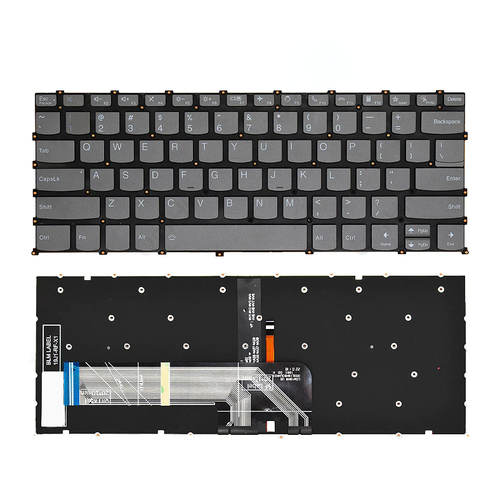 клавиатура для ноутбука lenovo xiaoxin air 14 14 iil 14 are 14 itl 2021г черная без рамки с подсветкой Клавиатура для ноутбука Lenovo Xiaoxin Air 14, 14-IIL,14-ARE, 14-ITL 2021г черная без рамки с подсветкой
