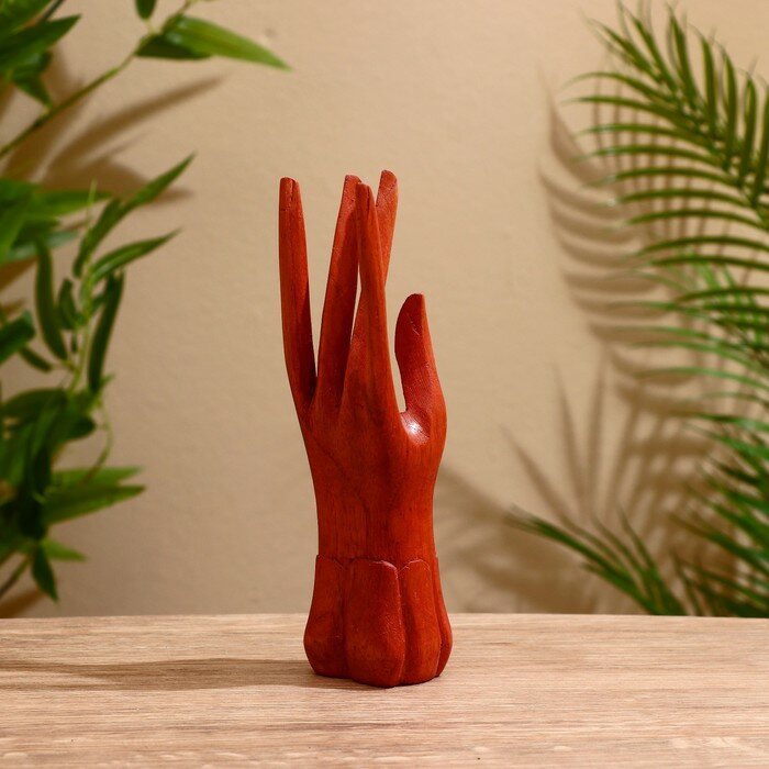 Подставка для колец 6х6 см коричневый