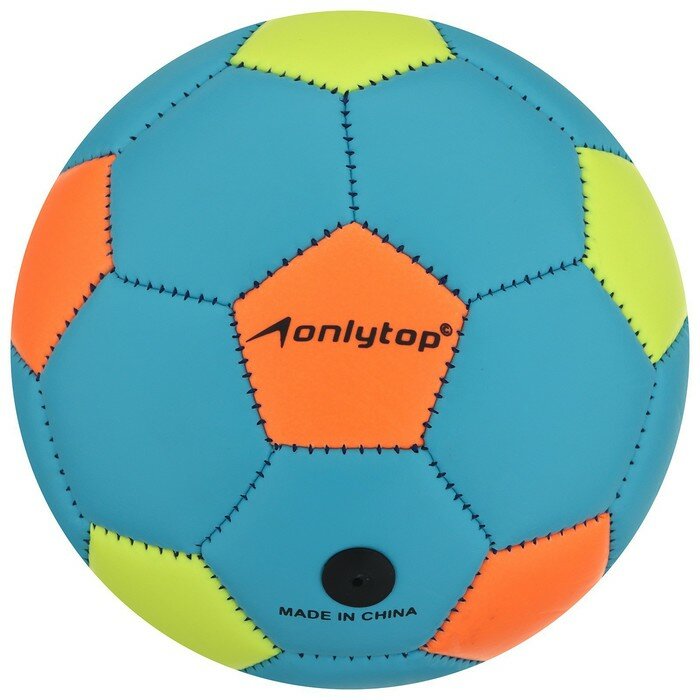 Мяч футбольный, ПВХ, машинная сшивка, 32 панели, размер 2, цвета микс