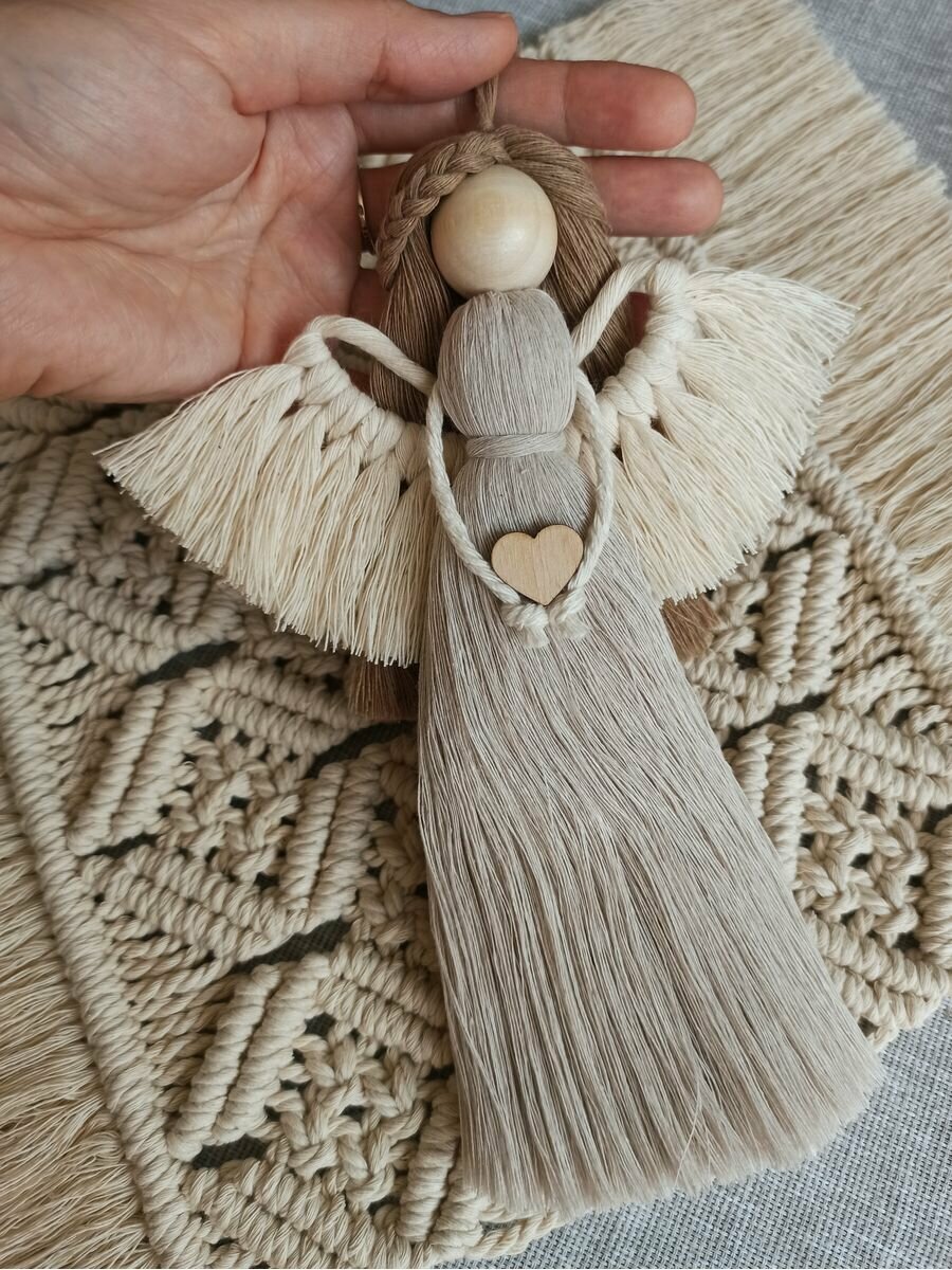 фото Макраме ангел