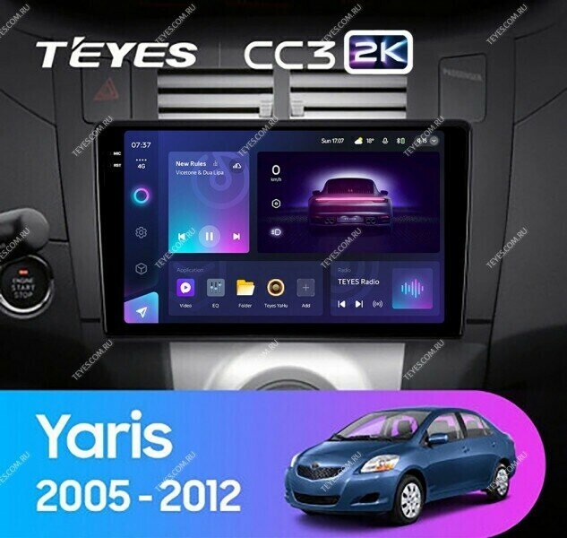 Штатная магнитола Teyes CC3 2K 4/64 Kia Carens RP 3 (2013-2019)