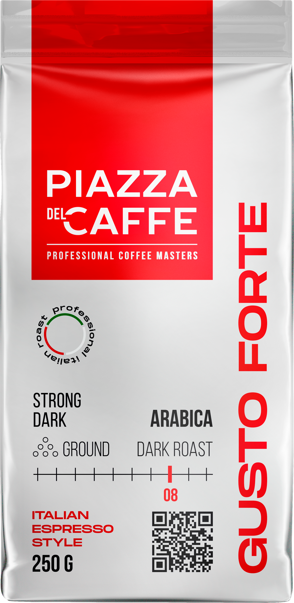 Кофе молотый Piazza Del Caffe Gusto Forte жареный 250г