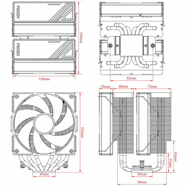 Кулер для процессора Id-cooling FROZN A620 BLACK