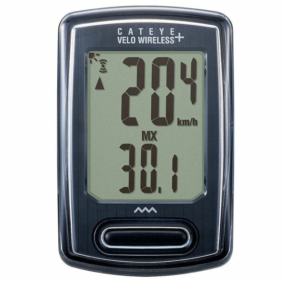 Велокомпьютер CAT EYE Velo Wireless+ 8 функций, беспроводной, черный