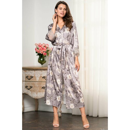 фото Халат mia-amore, размер l, серый