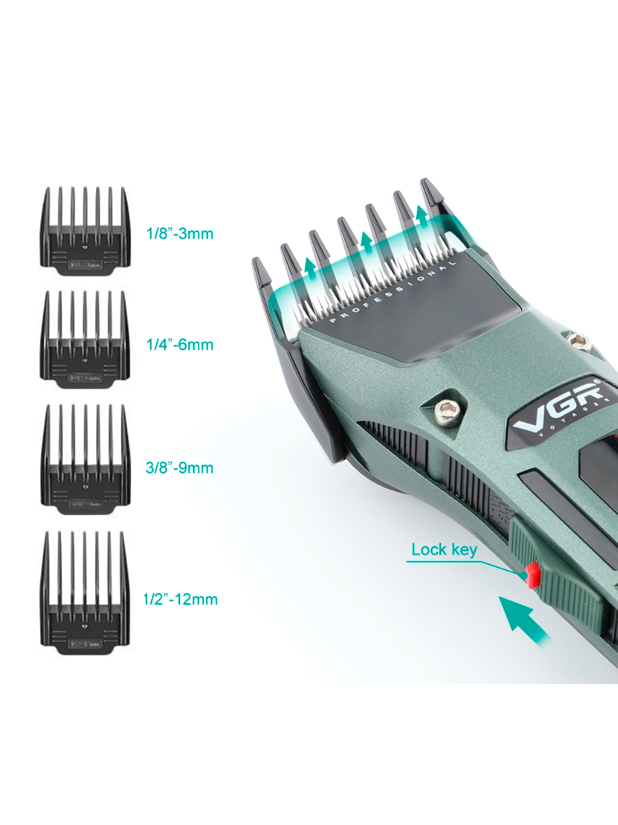Профессиональная машинка для стрижки волос VGR V-696 - фотография № 14