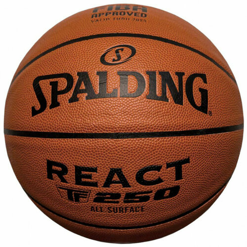 фото Мяч баскетбольный spalding tf-250 react, р.6, fiba approved