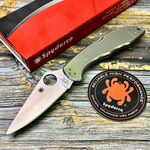 фото Нож складной spyderco delica 4, stainless steel handle